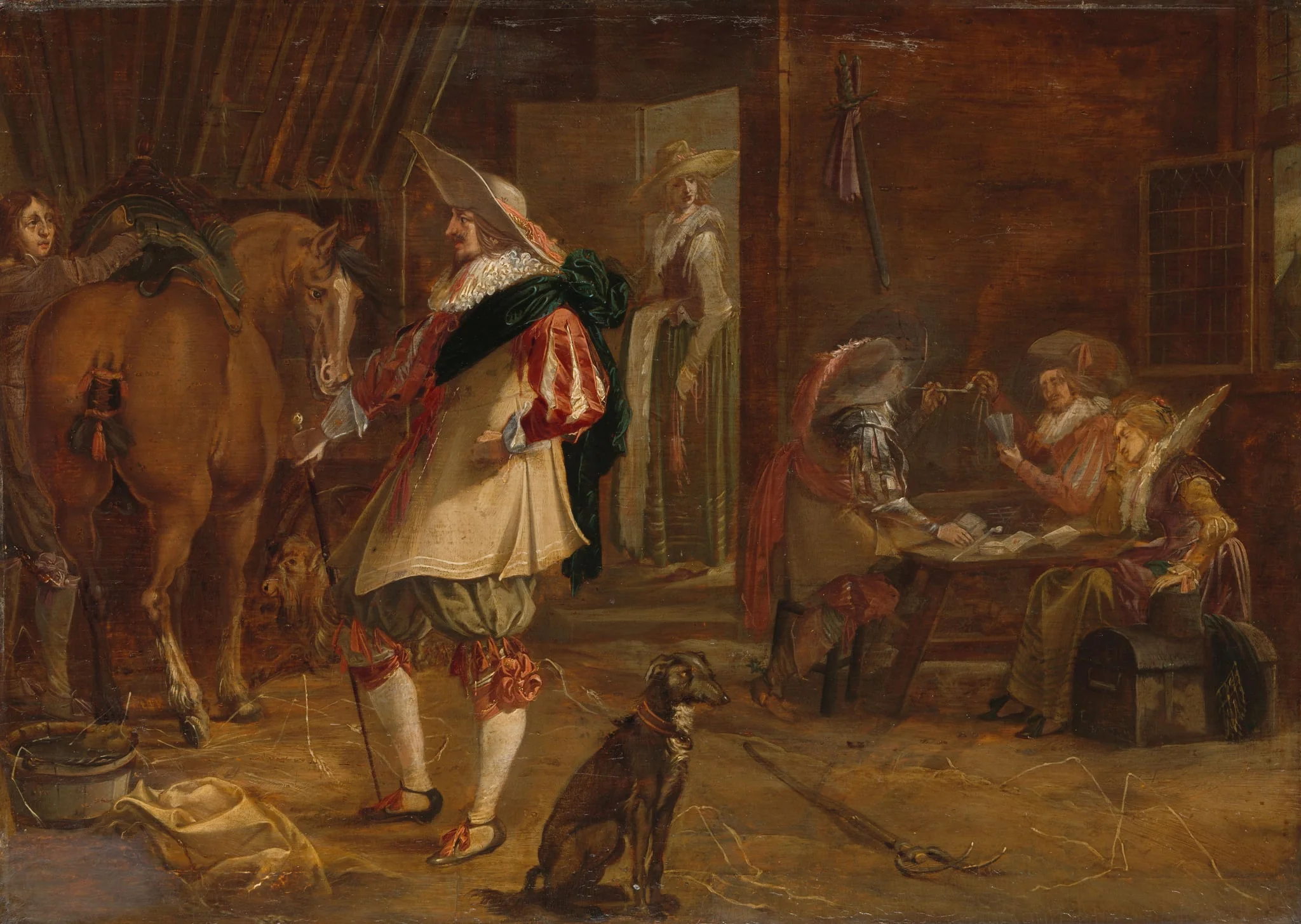 A Guard House, by F. Jansen, unspecified, 1635