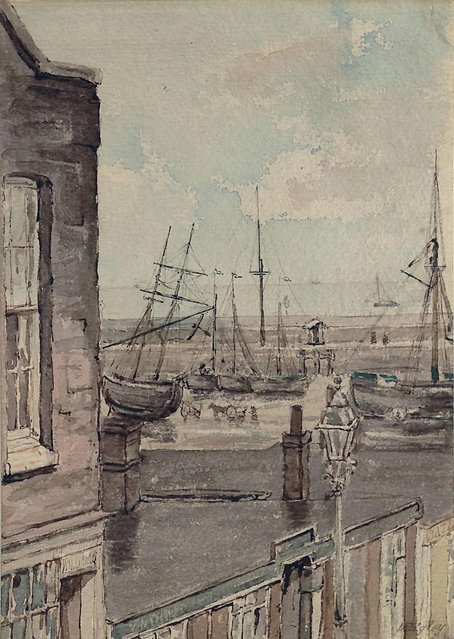 Margate, by William Egley, watercolor, 1826