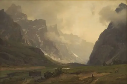 The Troll Peaks in Romsdalen: The Foot of Romsdalshorn to the Right