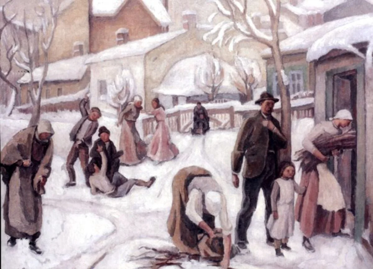 Zi de iarnă, by Camil Ressu, unspecified, 1936