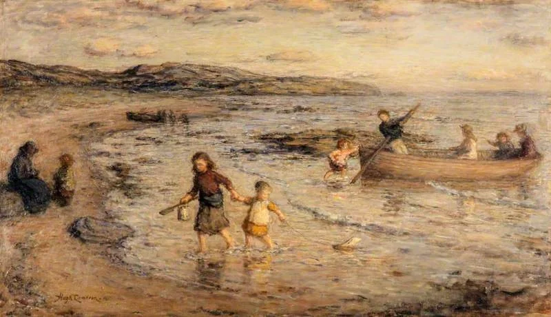 Youth's Bright Sunny Day, by Hugh Cameron, oil, 1885