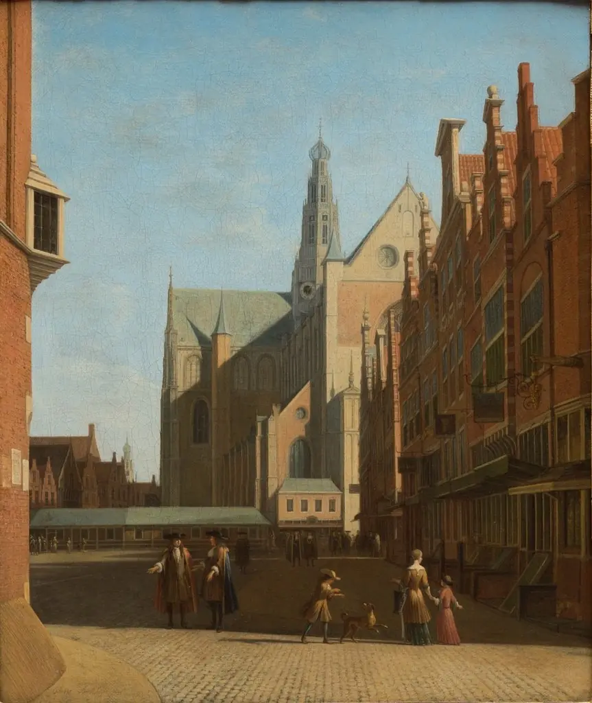 View of the Grote Kerk in Haarlem