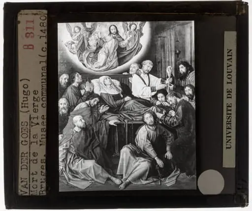 Hugo van der Goes. Death of Mary