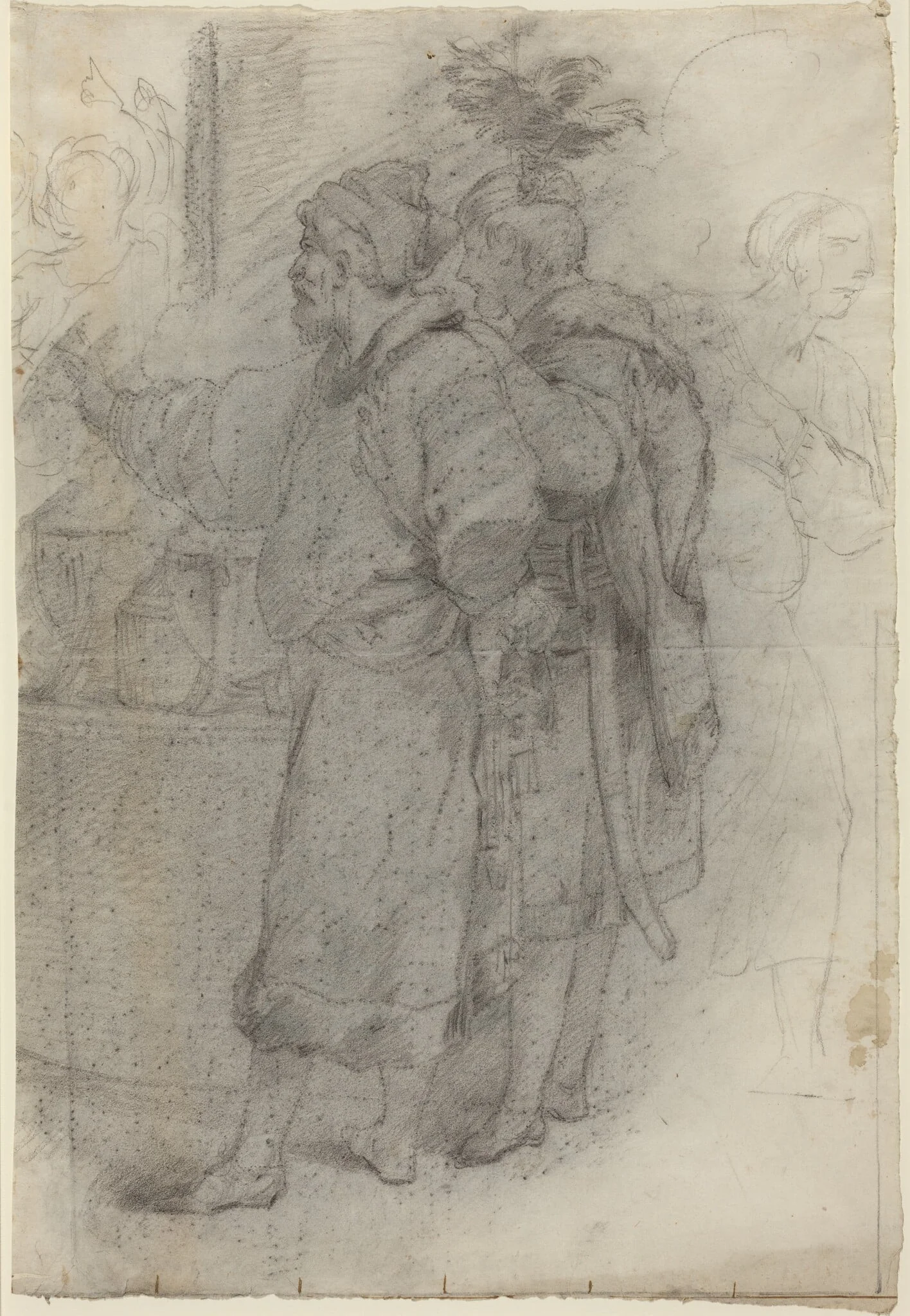 Two Standing Courtiers