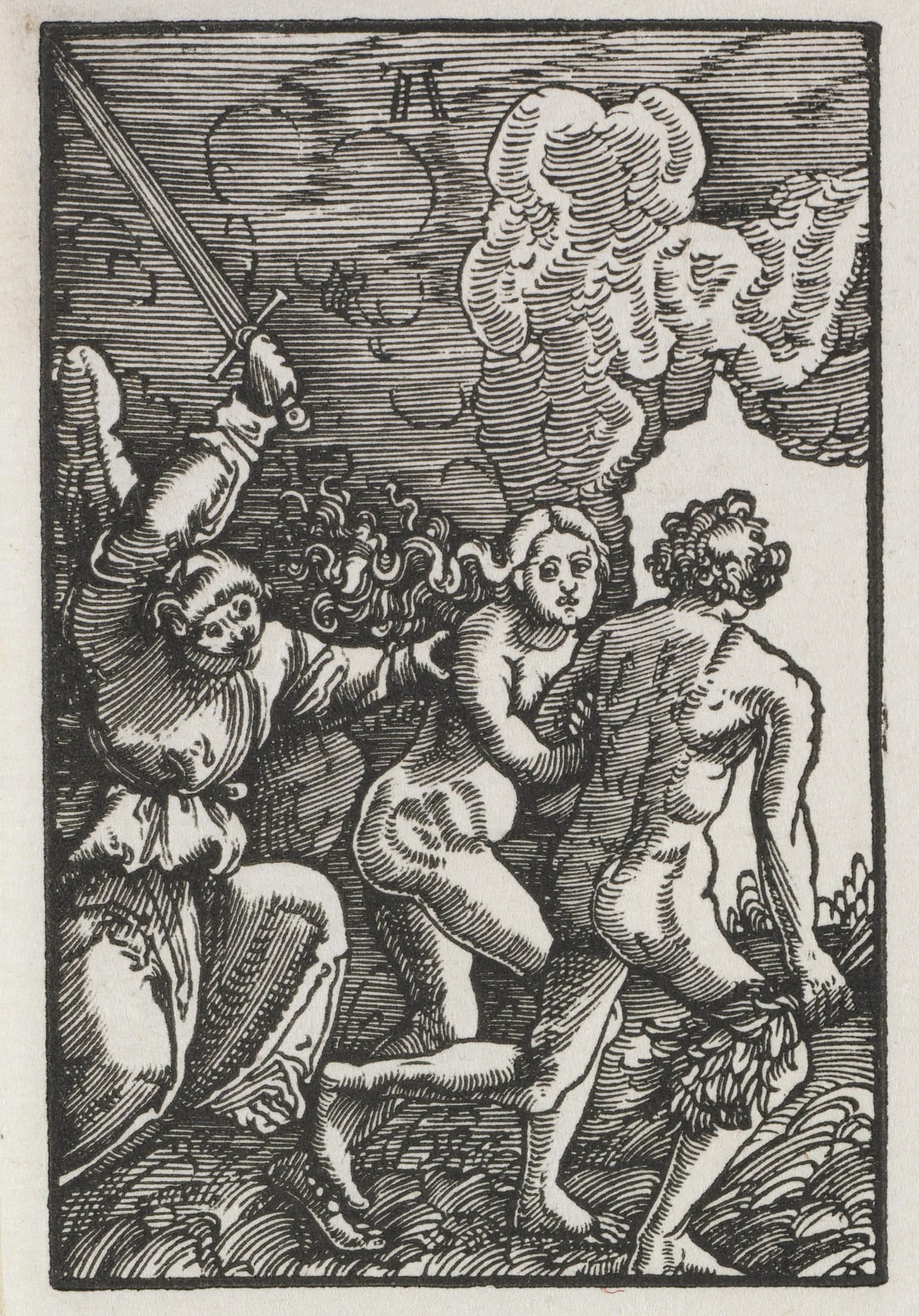 The Fall and Redemption of Man:  The Expulsion from Eden, by Albrecht Altdorfer, 1515