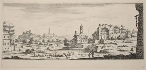 Veuë de temple de Soleil à Rome (View of the Sun Temple in Rome)