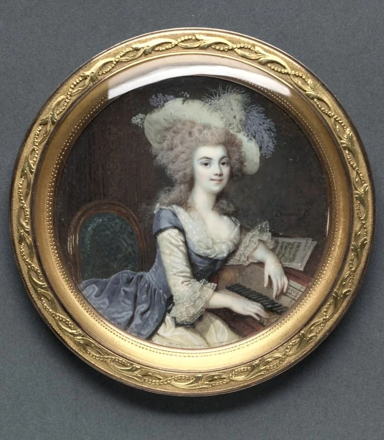 Portrait of a Woman at a Harpsichord