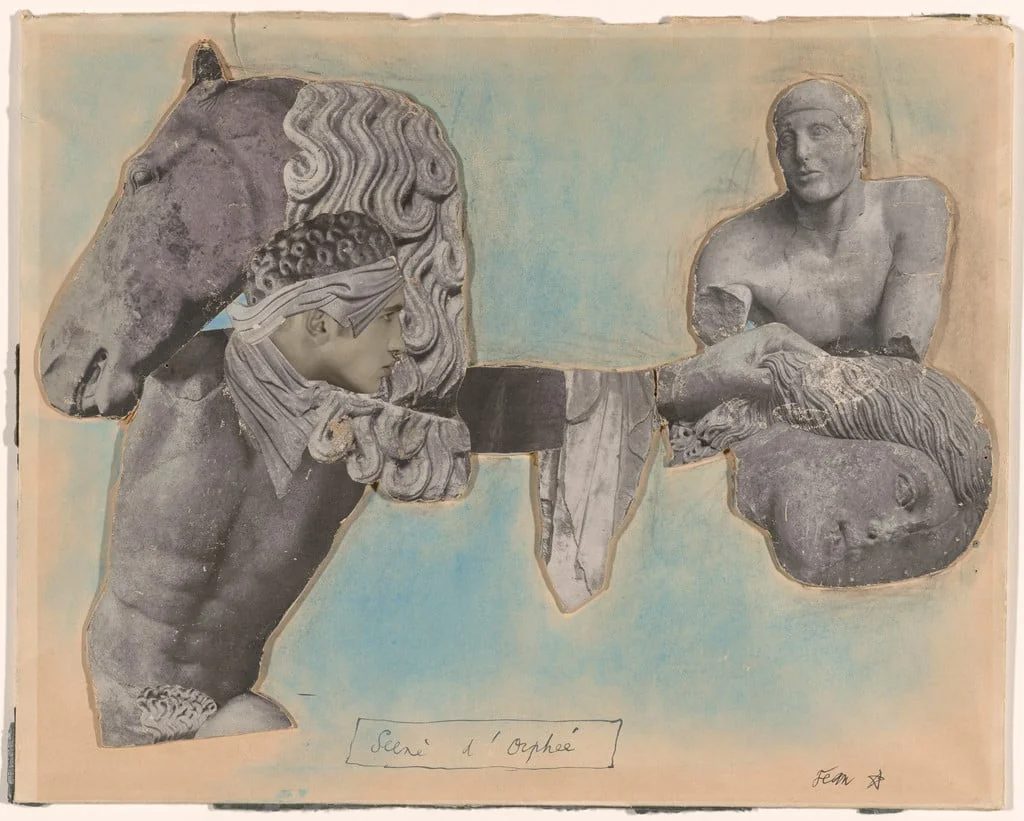 Untitled, by Jean Cocteau, crayon, 1936