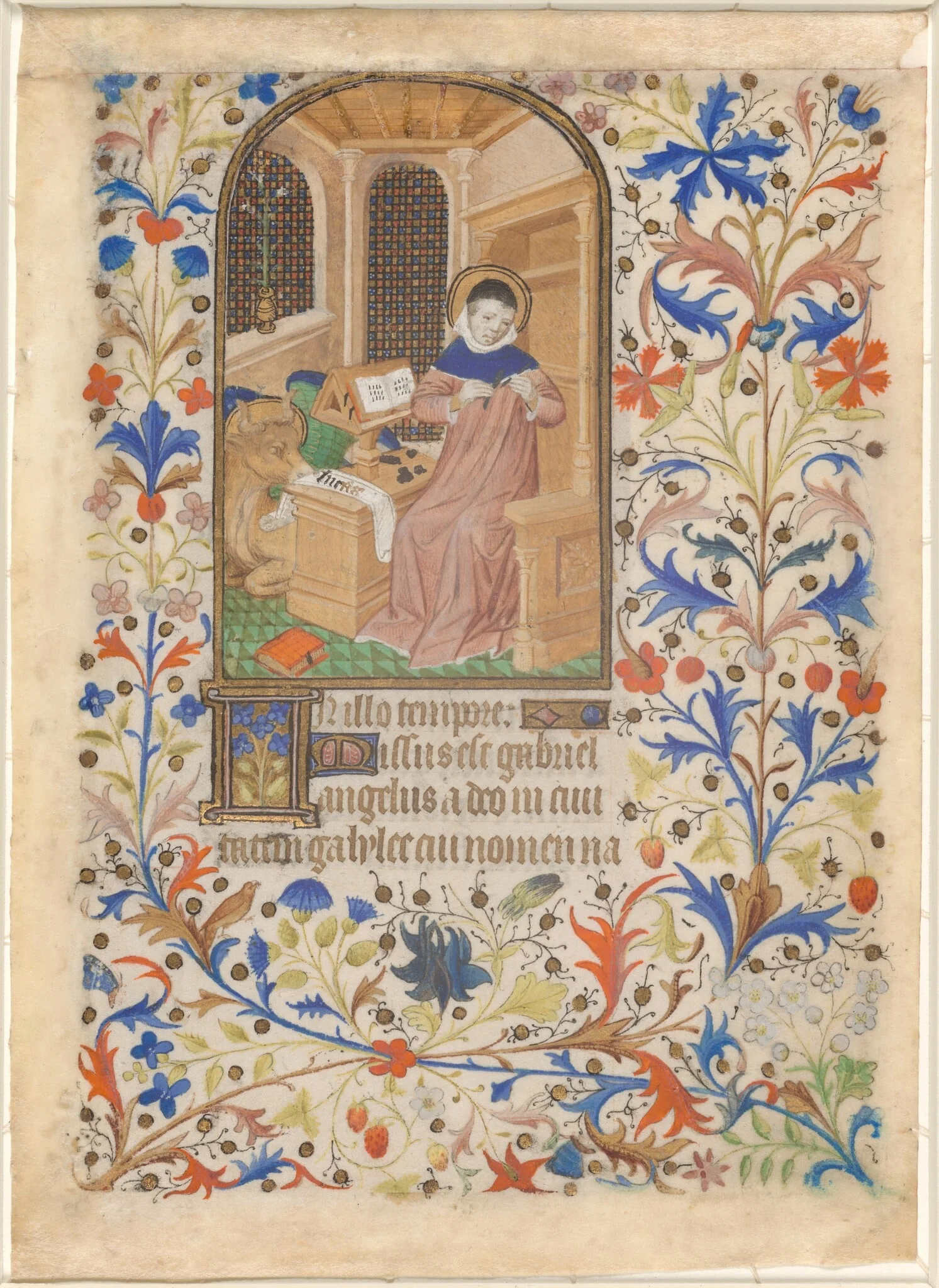 Saint Luke, by French 15th Century, tempera, 1430