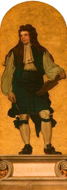 Grinling Gibbons (1648–1721) (design for a mosaic in the Victoria and Albert Museum)