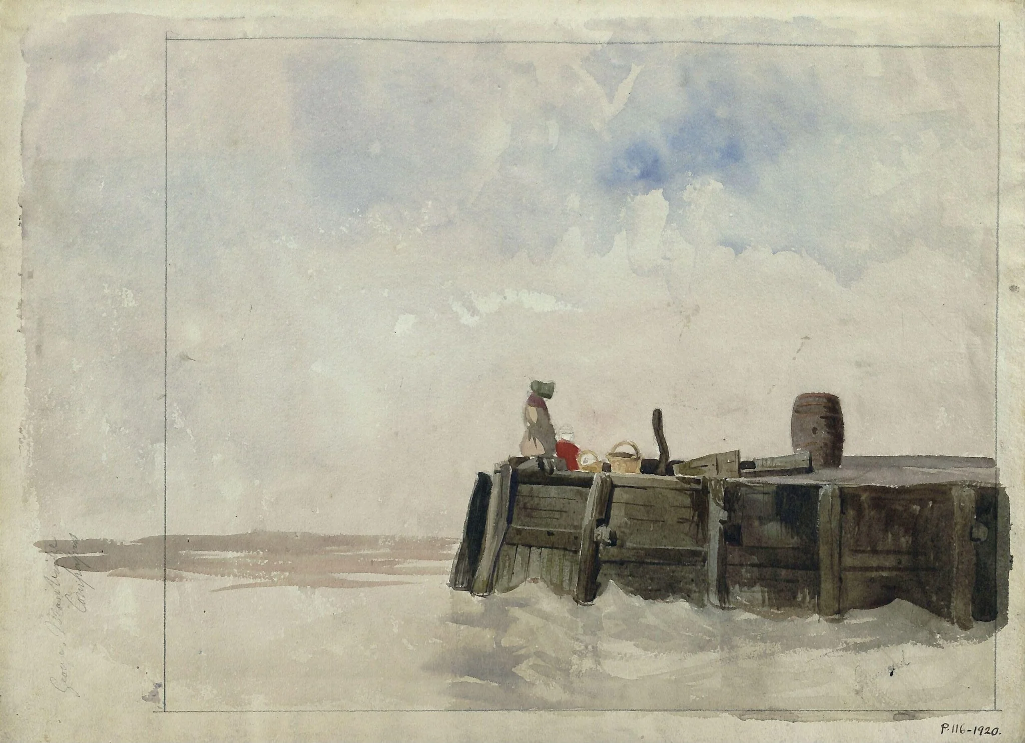 Woman on a Jetty at Gravesend