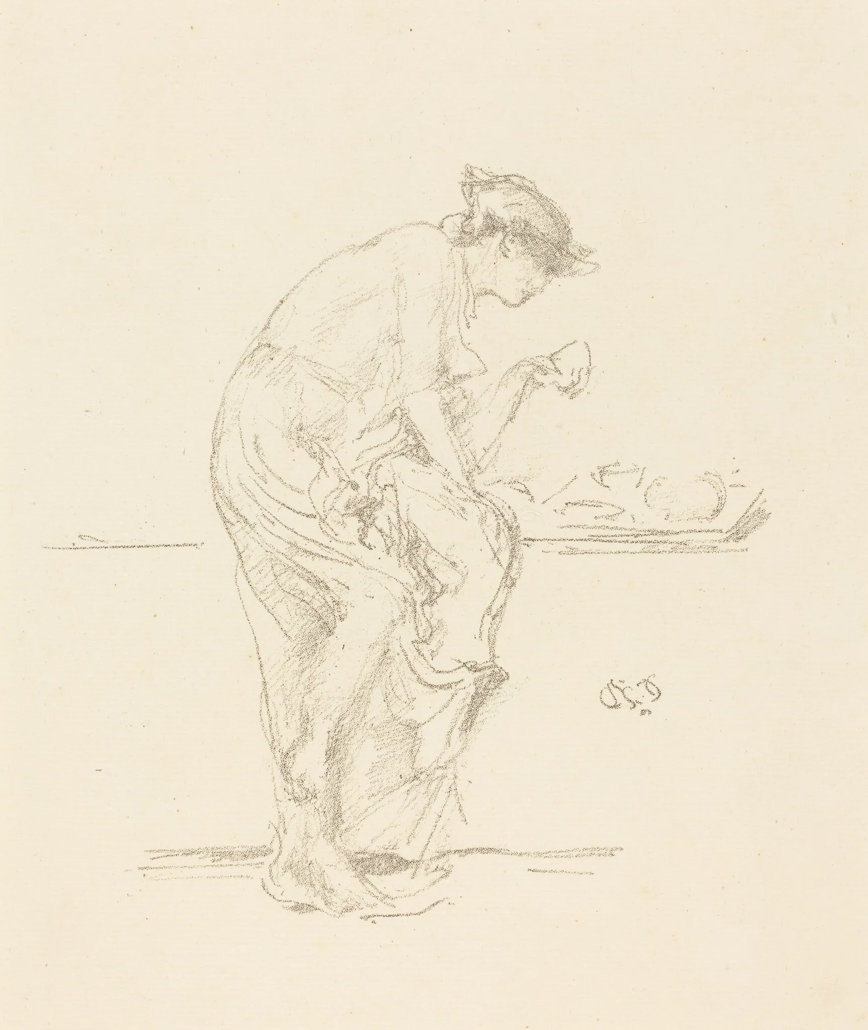 The Horoscope, by James McNeill Whistler, ink, 1889