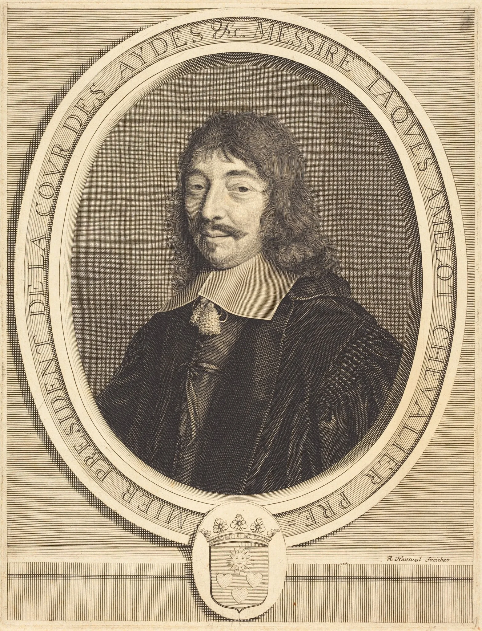 Jacques Amelot, by Robert Nanteuil, ink, 1655