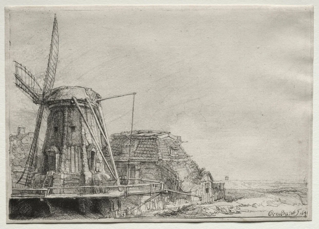 The Windmill, by Rembrandt, 1641