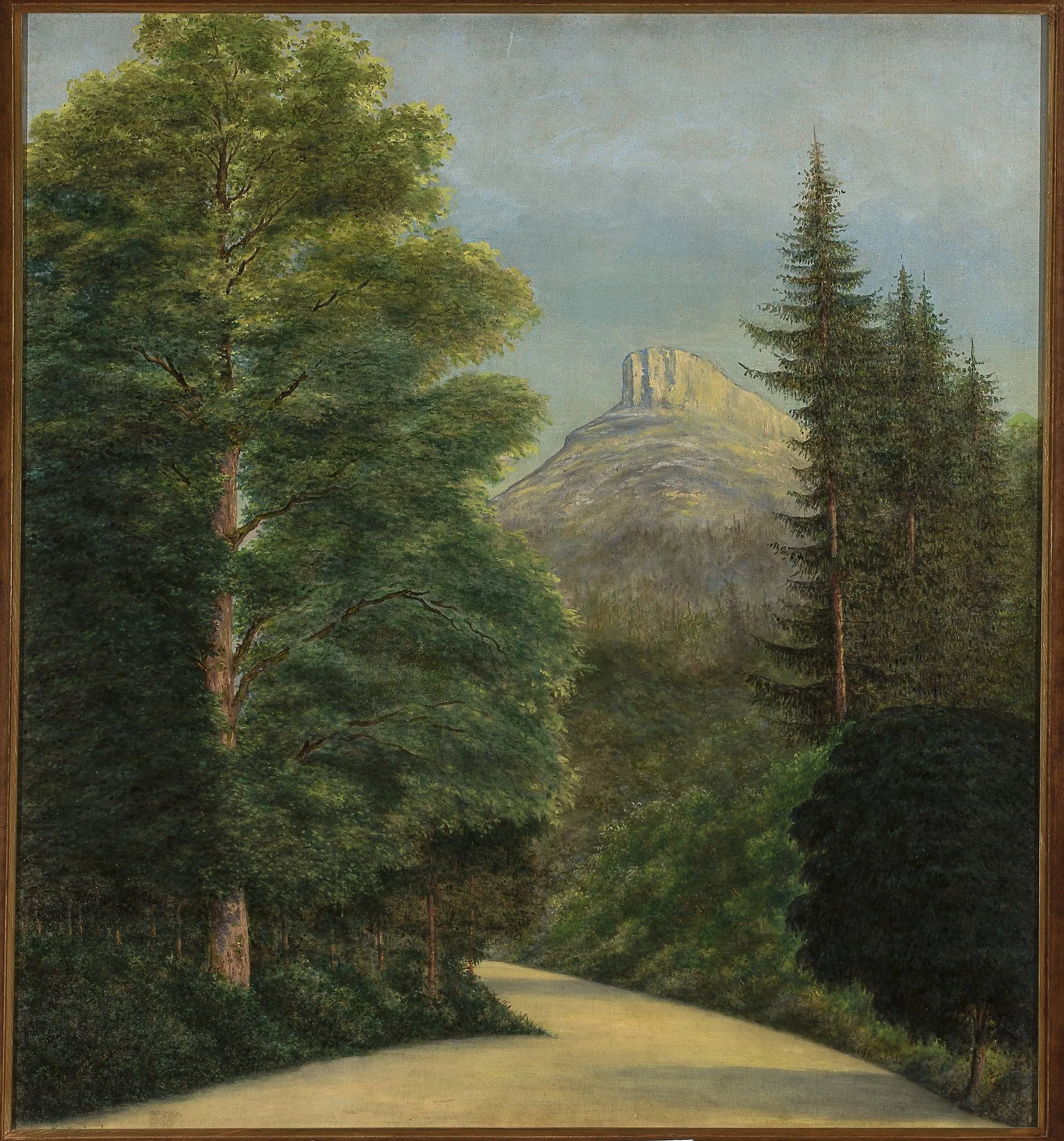 Park in Ansee, by Cyprian Lachnicki, oil, 1899