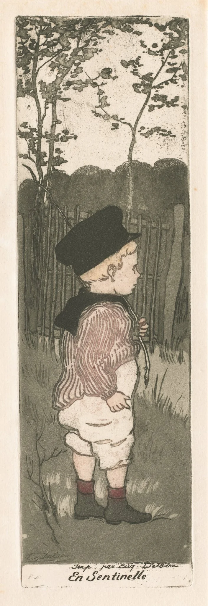 On Sentry Duty, by Eugène Delâtre, 1905