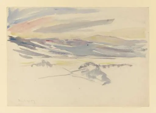 Snowy mountain landscape