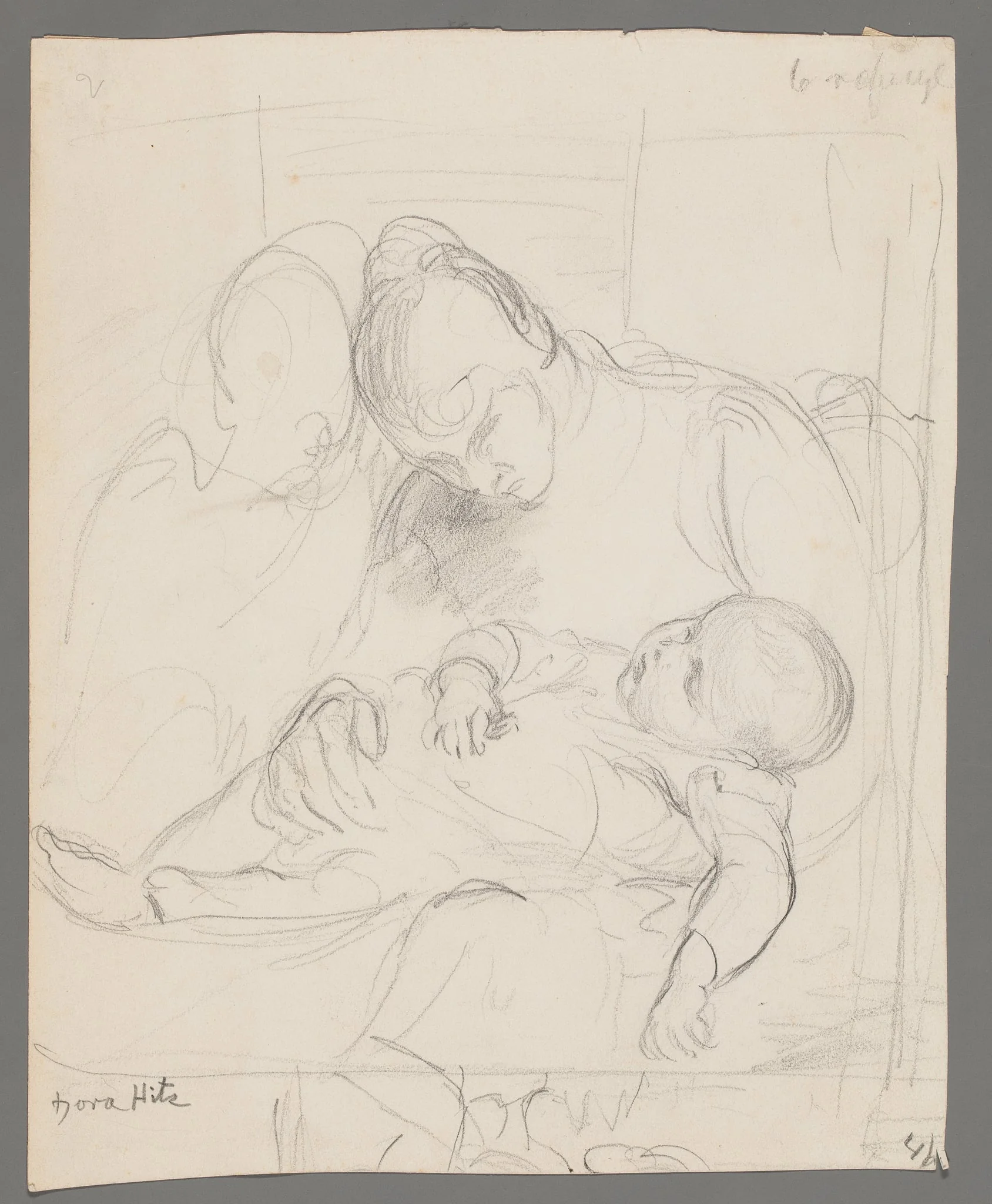 Hitz, Dora: Mother and Child, by Unknown, 1919