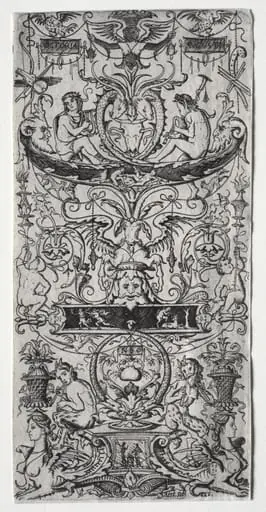 Ornament Panel Inscribed Victoria Augusta
