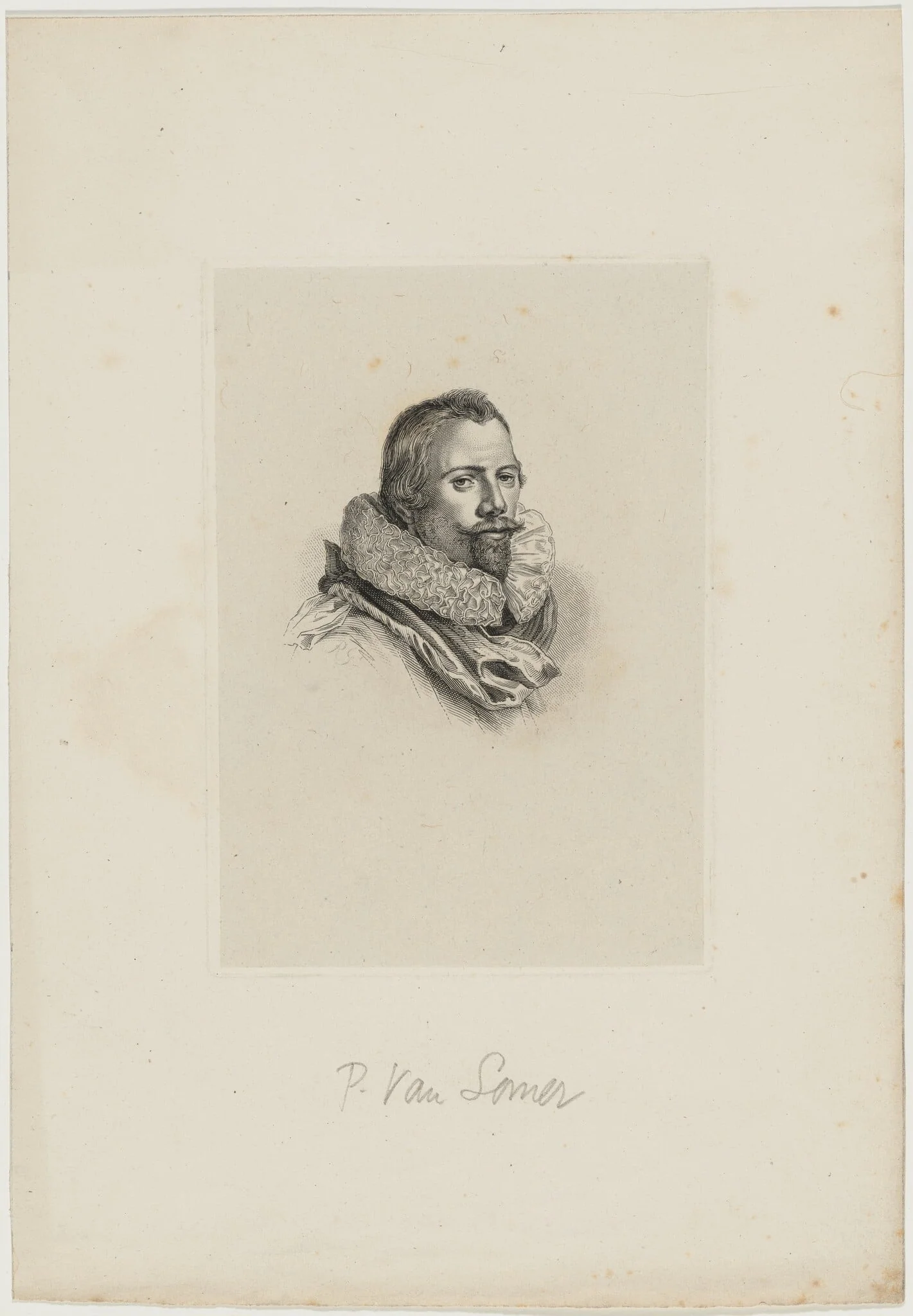 Paulus van Somer I, by Unknown, ink, 1850