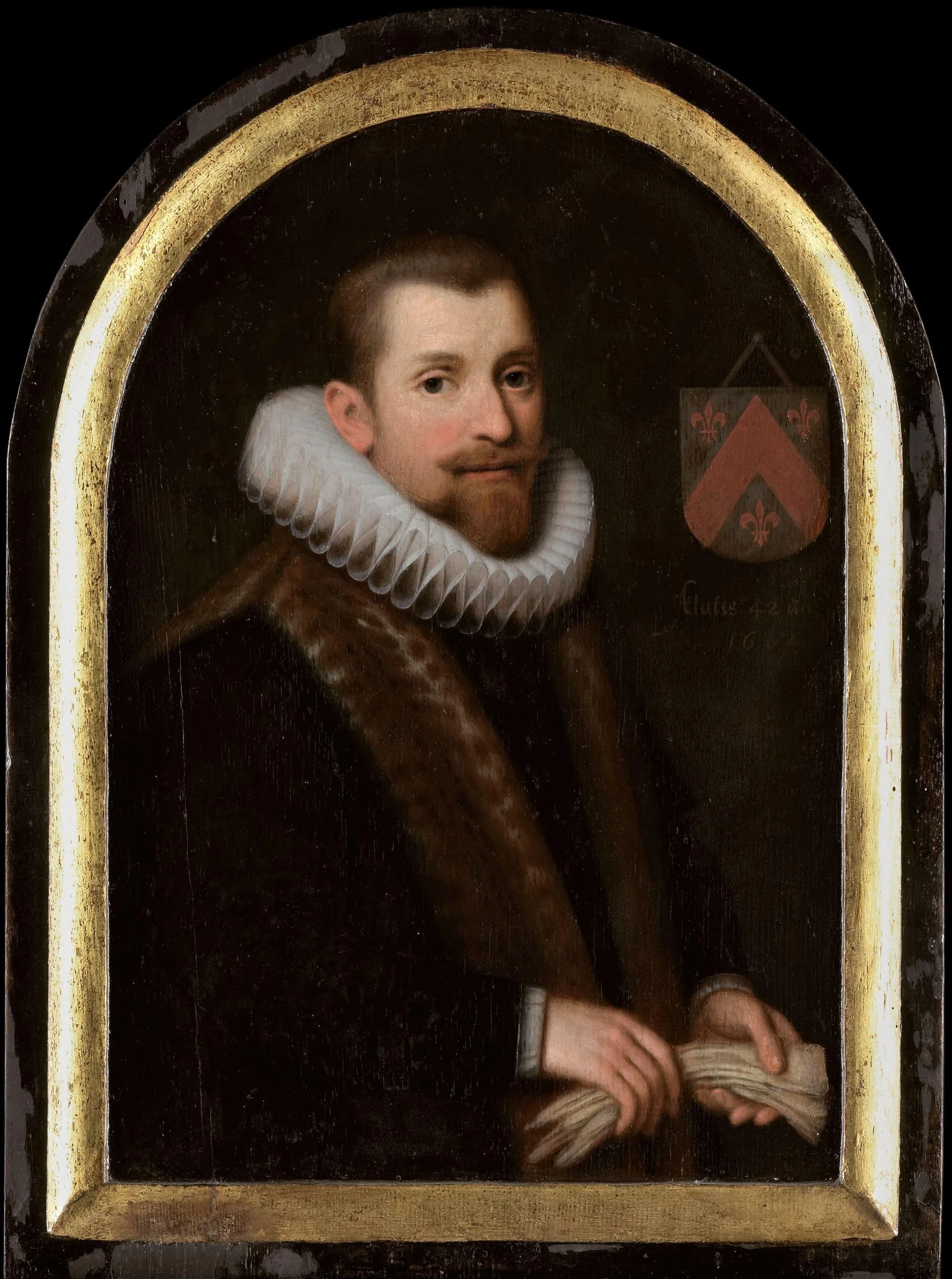 Portrait of Floris Gerritsz van Schoterbosch (c. 1562-1618), by Unknown, unspecified, 1620
