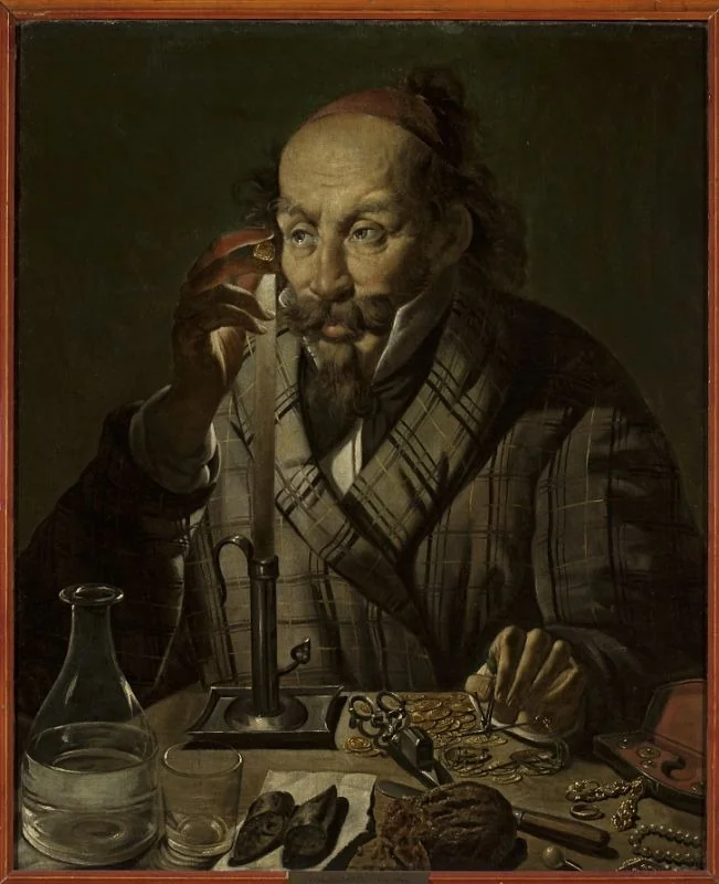Usurer by candlelight