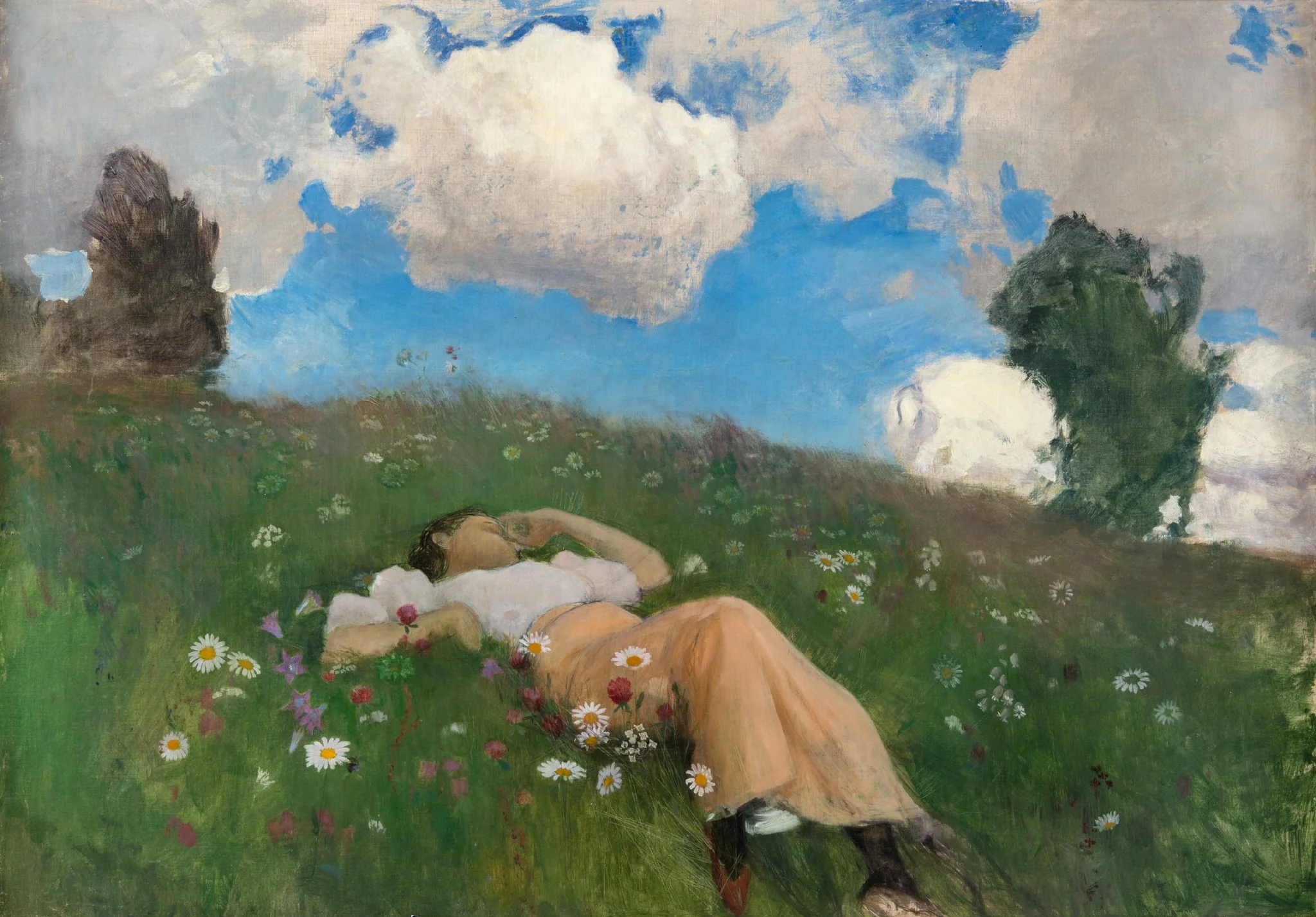 Saimi kedolla, by Eero Järnefelt