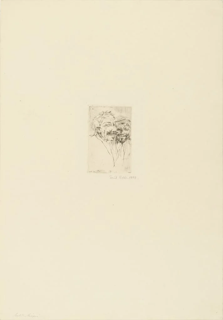 Untitled, by Emil Nolde, ink, 1898