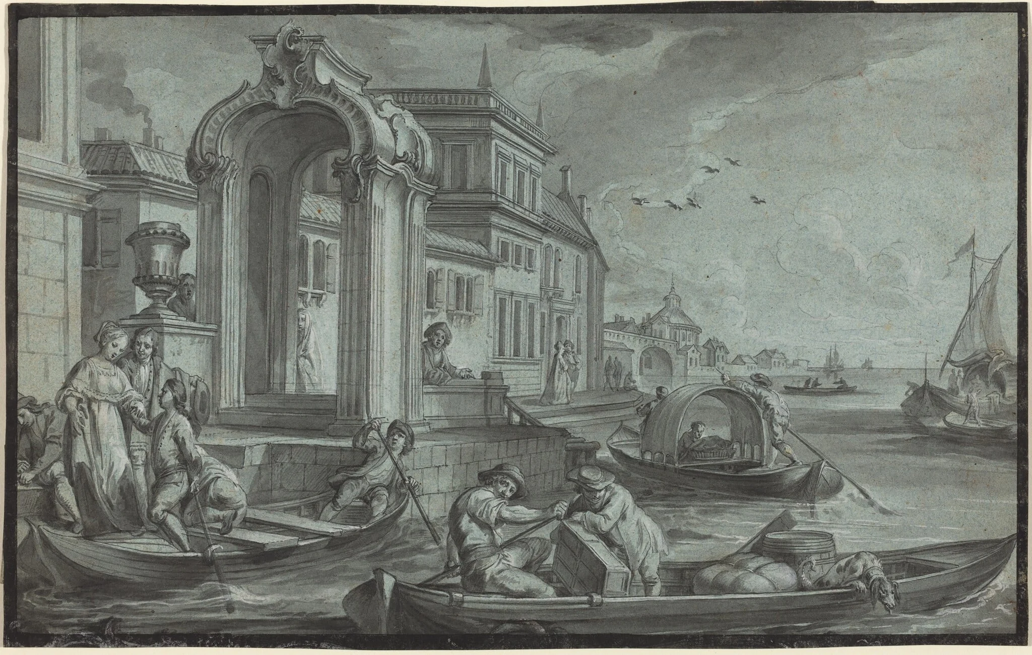 Venetian Fantasy with an Ornamental Arch