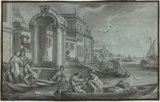 Venetian Fantasy with an Ornamental Arch