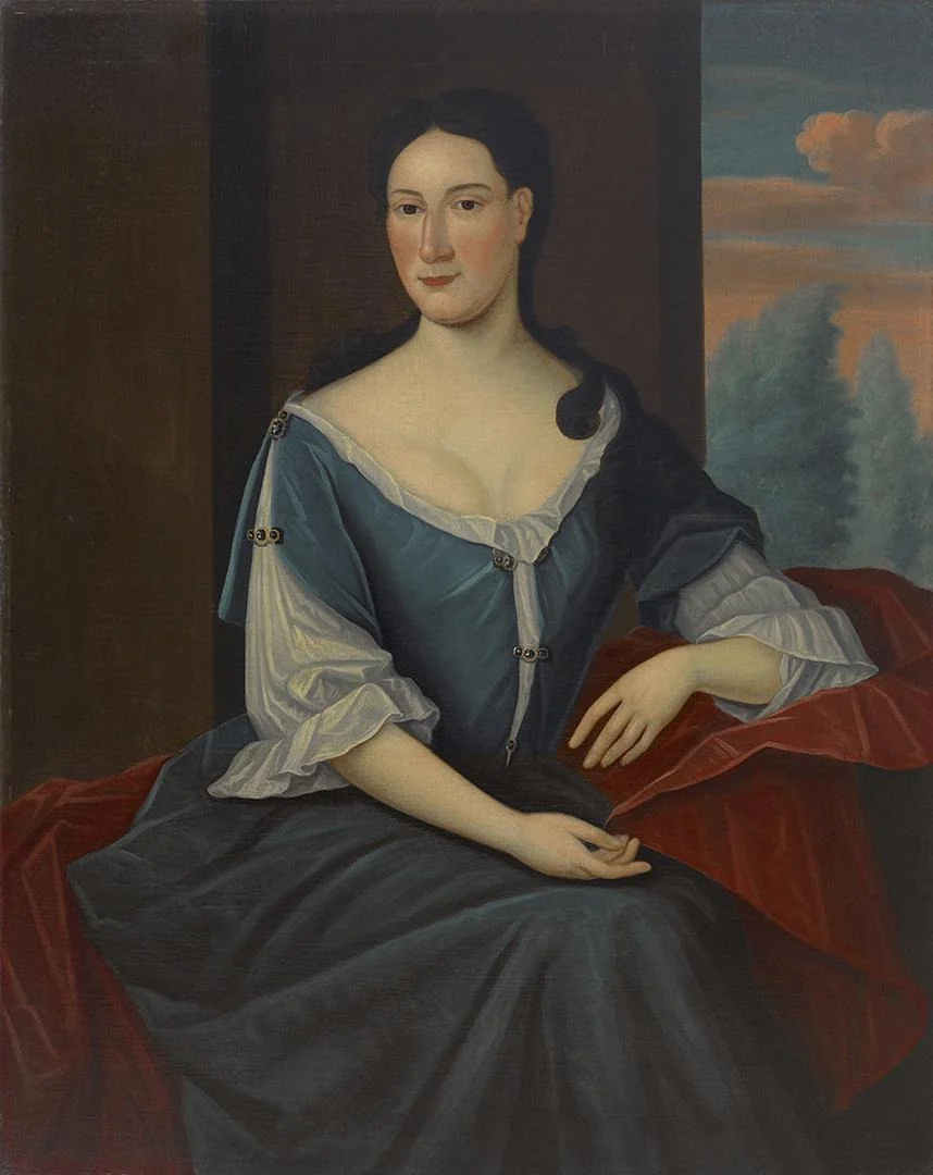 Mrs. Jacob Franks (Abigaill Levy), by Gerardus Duyckinck I, oil, 1735