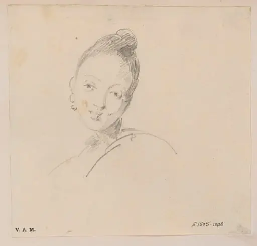 Portrait head of a Chinese woman