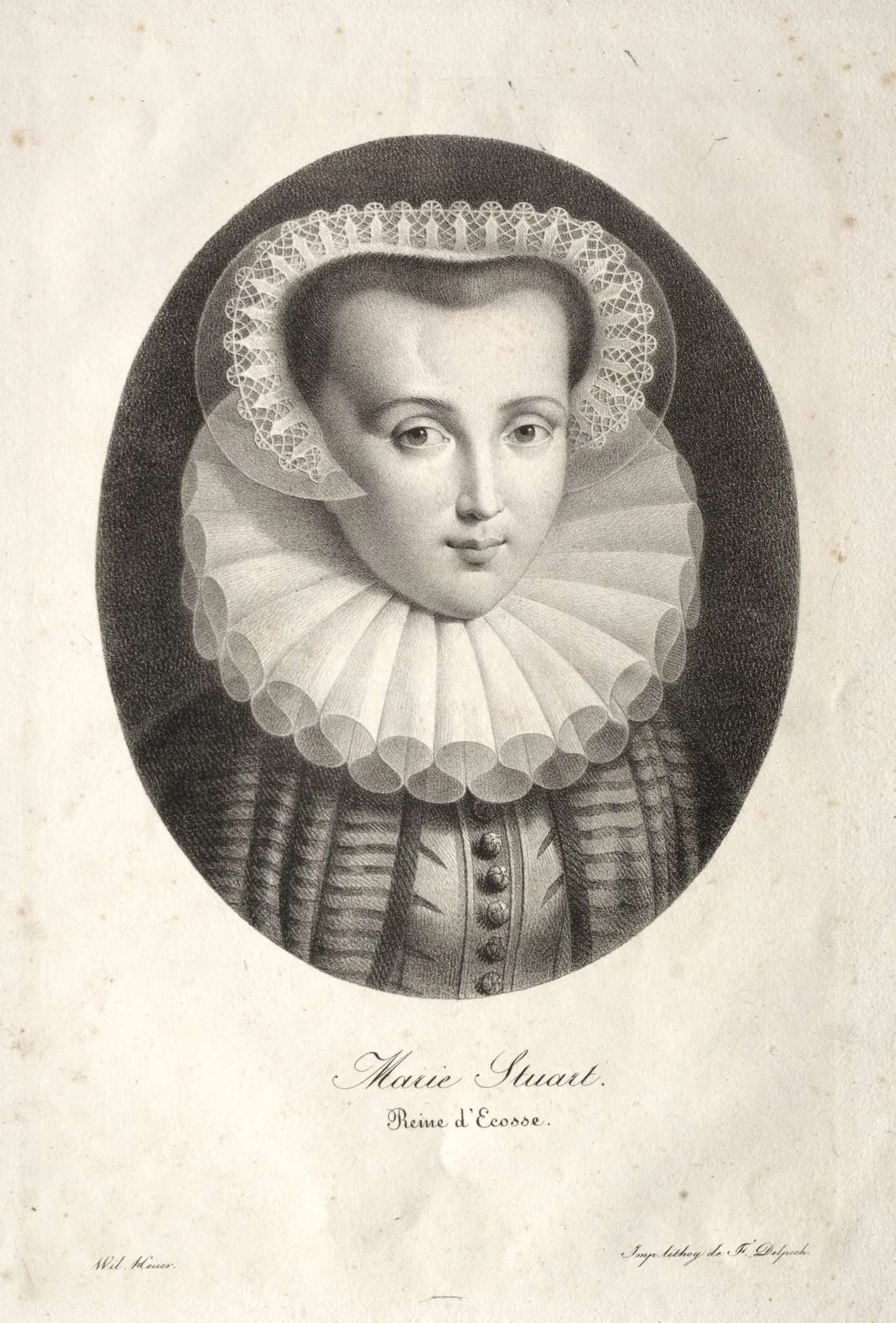 Mary Stuart, by Christian Ludwig Wilhelm Heuer, 1861