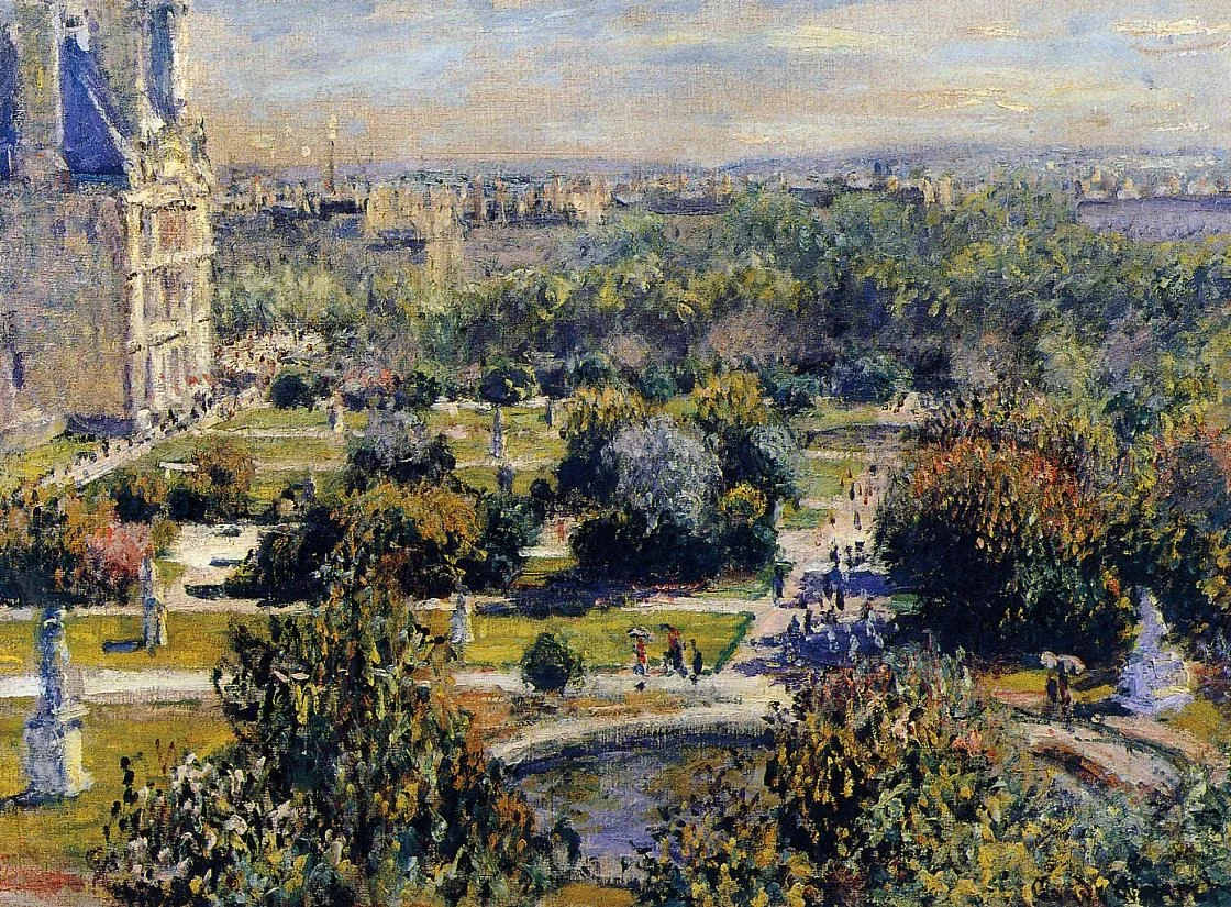 The Tuileries (Study), by Claude Monet, oil, 1888