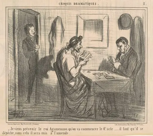 Je viens prévenir le roi Agamemnon ...
