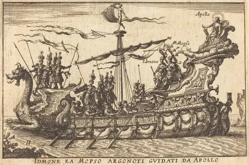 Idinone ea Mopso Argonoti guidati da Apollo