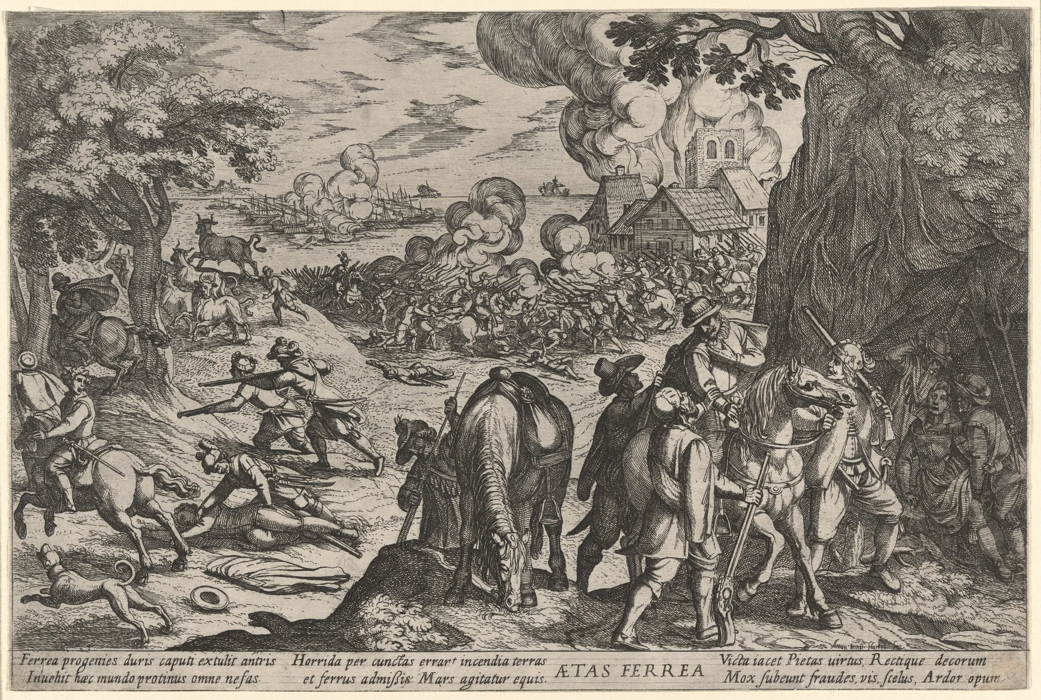 Aetas Ferrea (The Iron Age), by Antonio Tempesta, ink, 1599