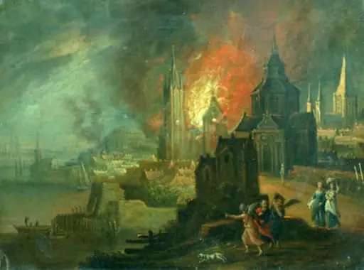 Oraș în flăcări