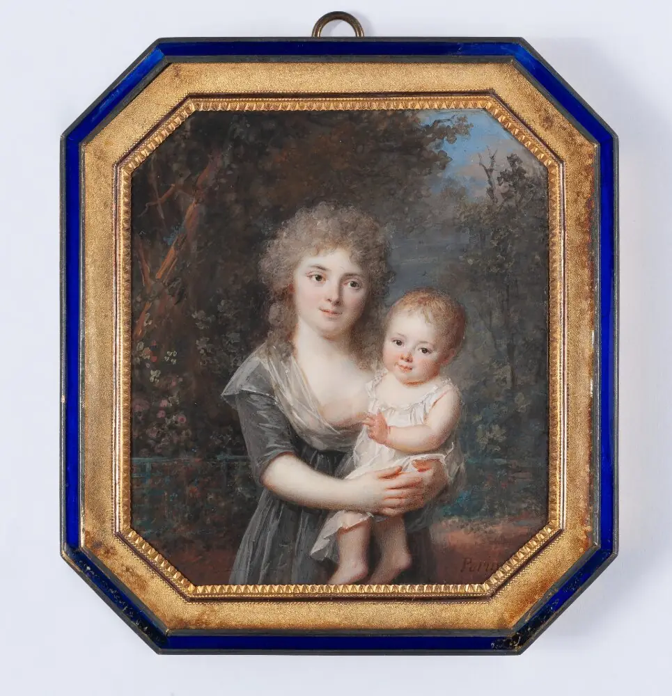 Adélaïde Roslin, née Abraham de Tours (b. 1773) and her Eldest Son Abraham (1794-1870)