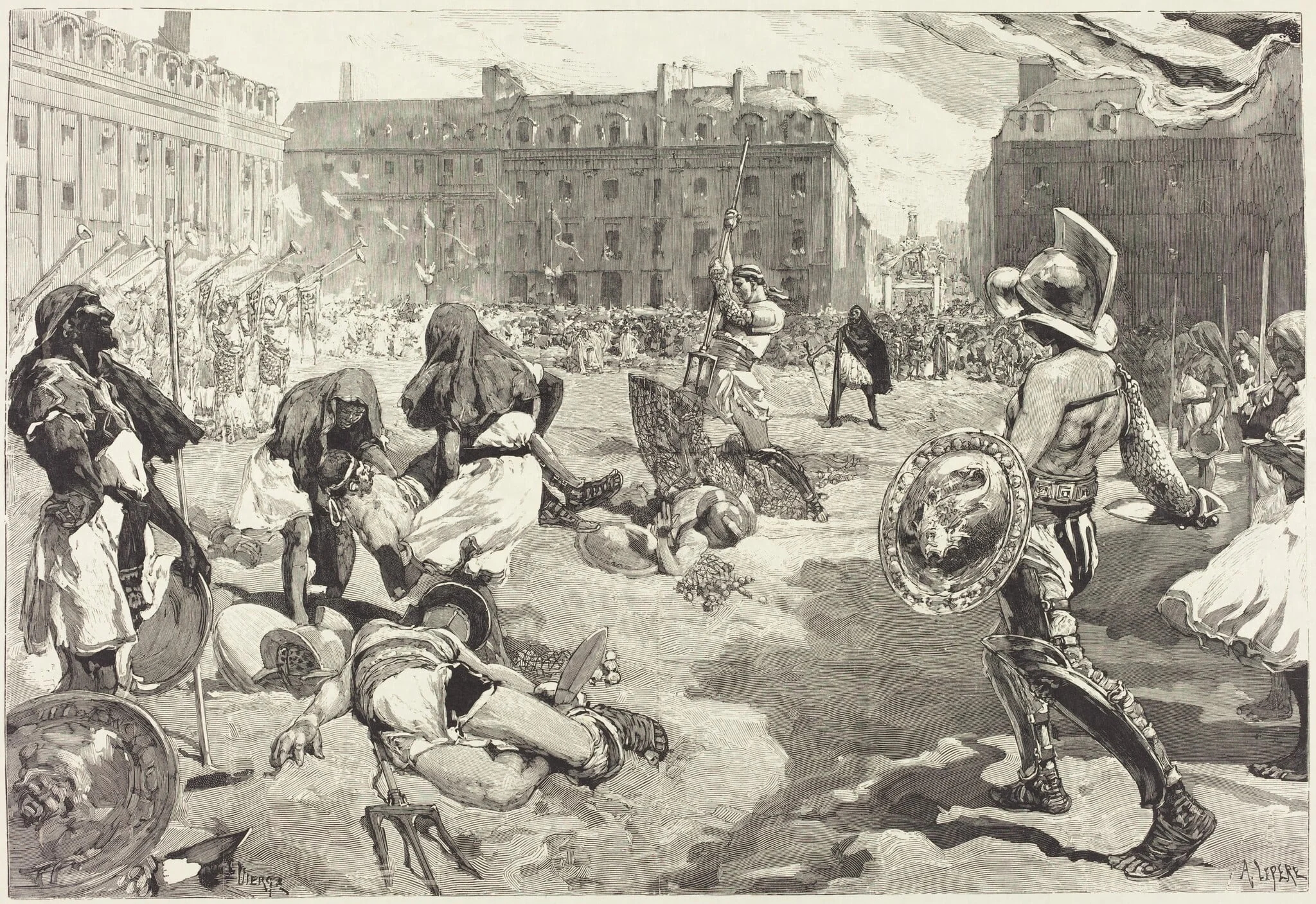 Les Fêtes de Rennes.  La grande Cavalcade Romaine