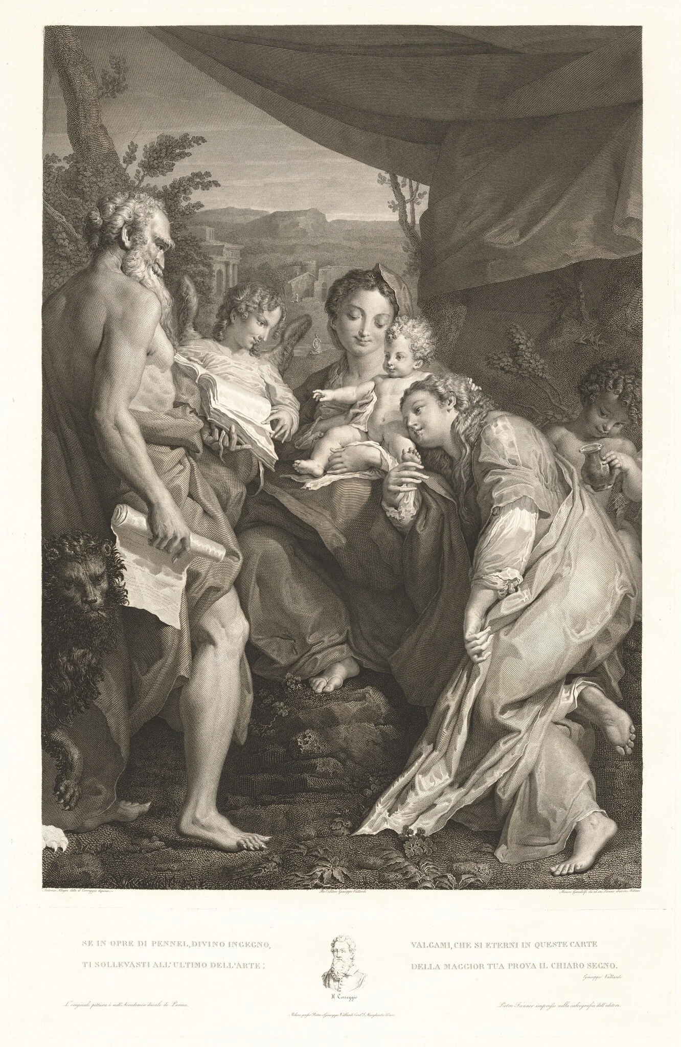 Virgin and Child with Saints Jerome and Catherine and an Angel