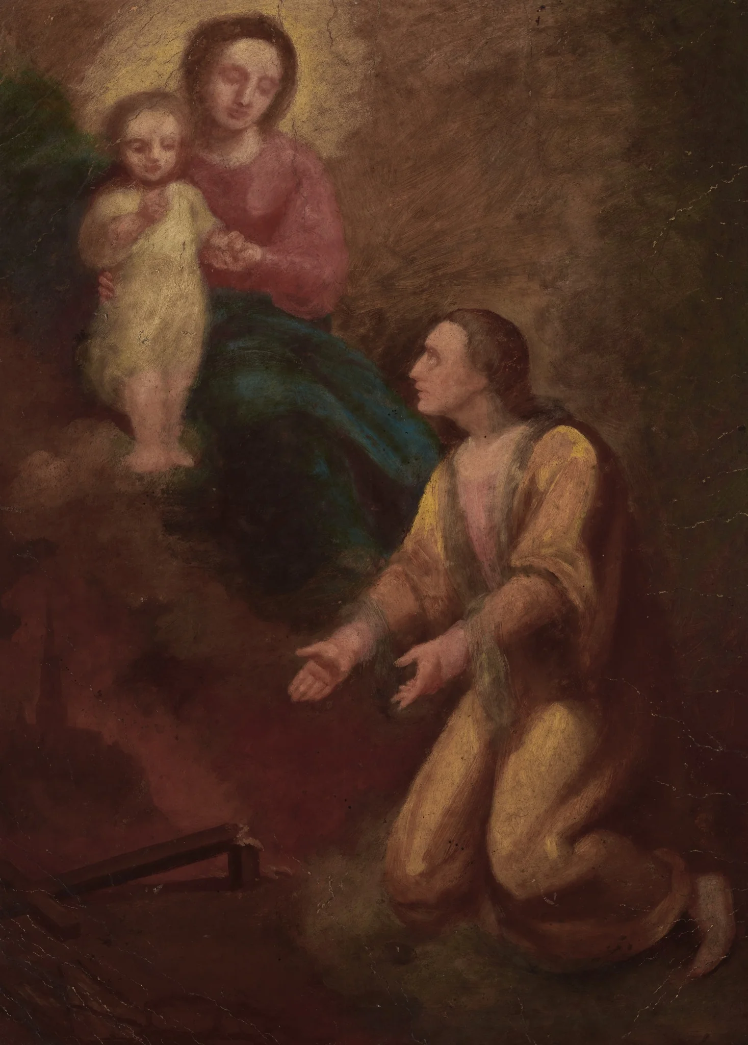 St Jan Kanty before Our Lady, by Aleksander Kotsis, unspecified, 1870