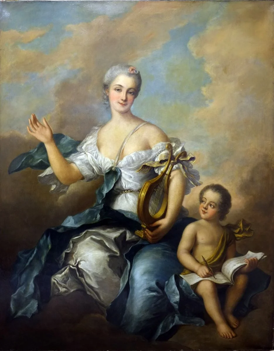 Inspirația, by Jean-Marc Nattier, unspecified, 1763