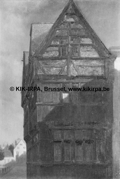 Sixteenth–Century Wooden Façade on Groenplaatsstraat in Antwerp