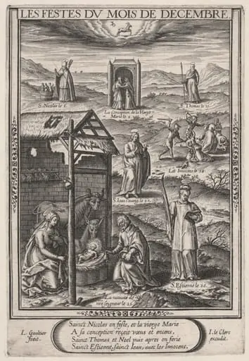 Les Festes du mois de Decembre (December: The Nativity)