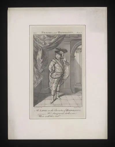 Mr. Lewis in the character of Hippolitus