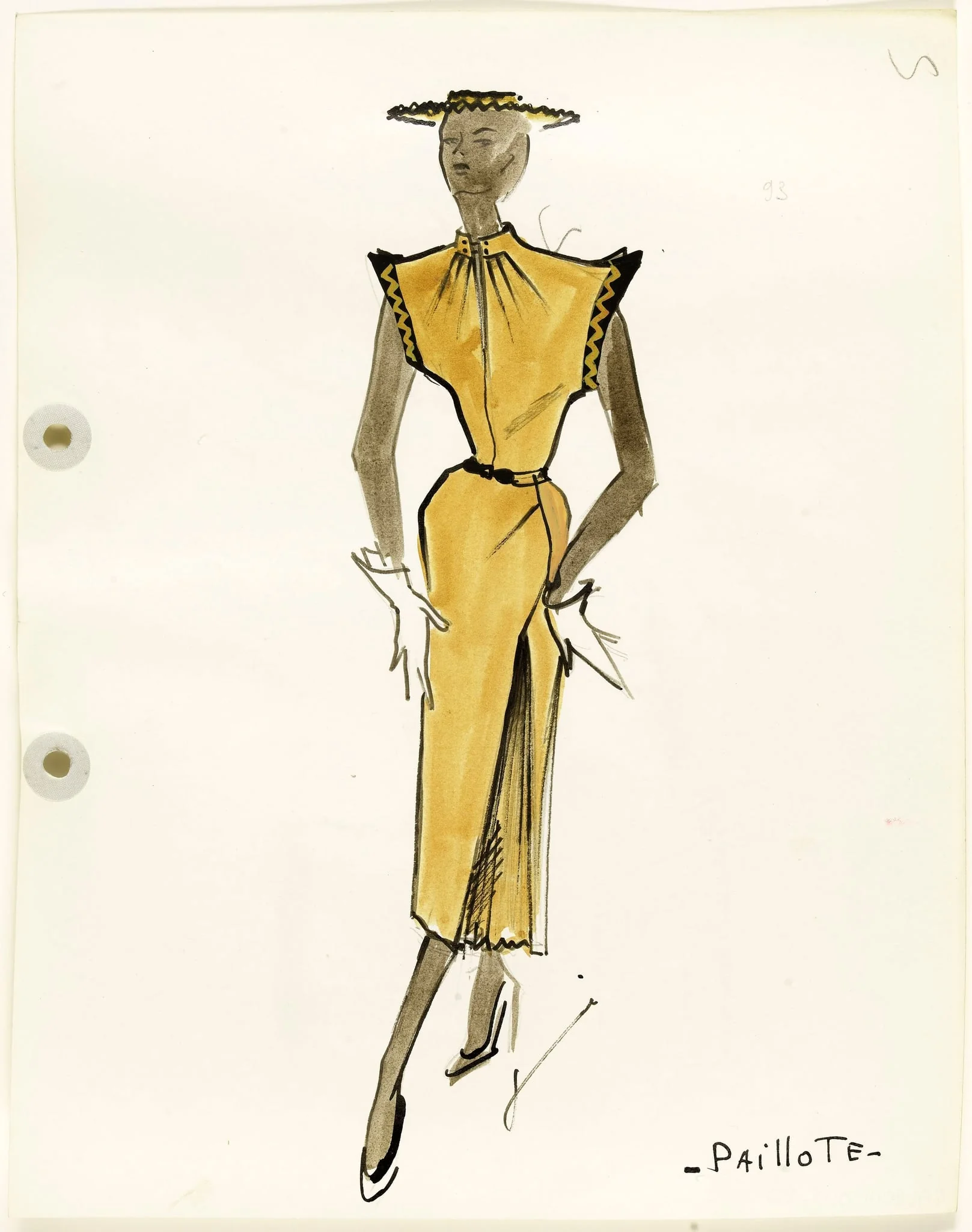 'Paillote', by Marie-Louise Carven, 1951