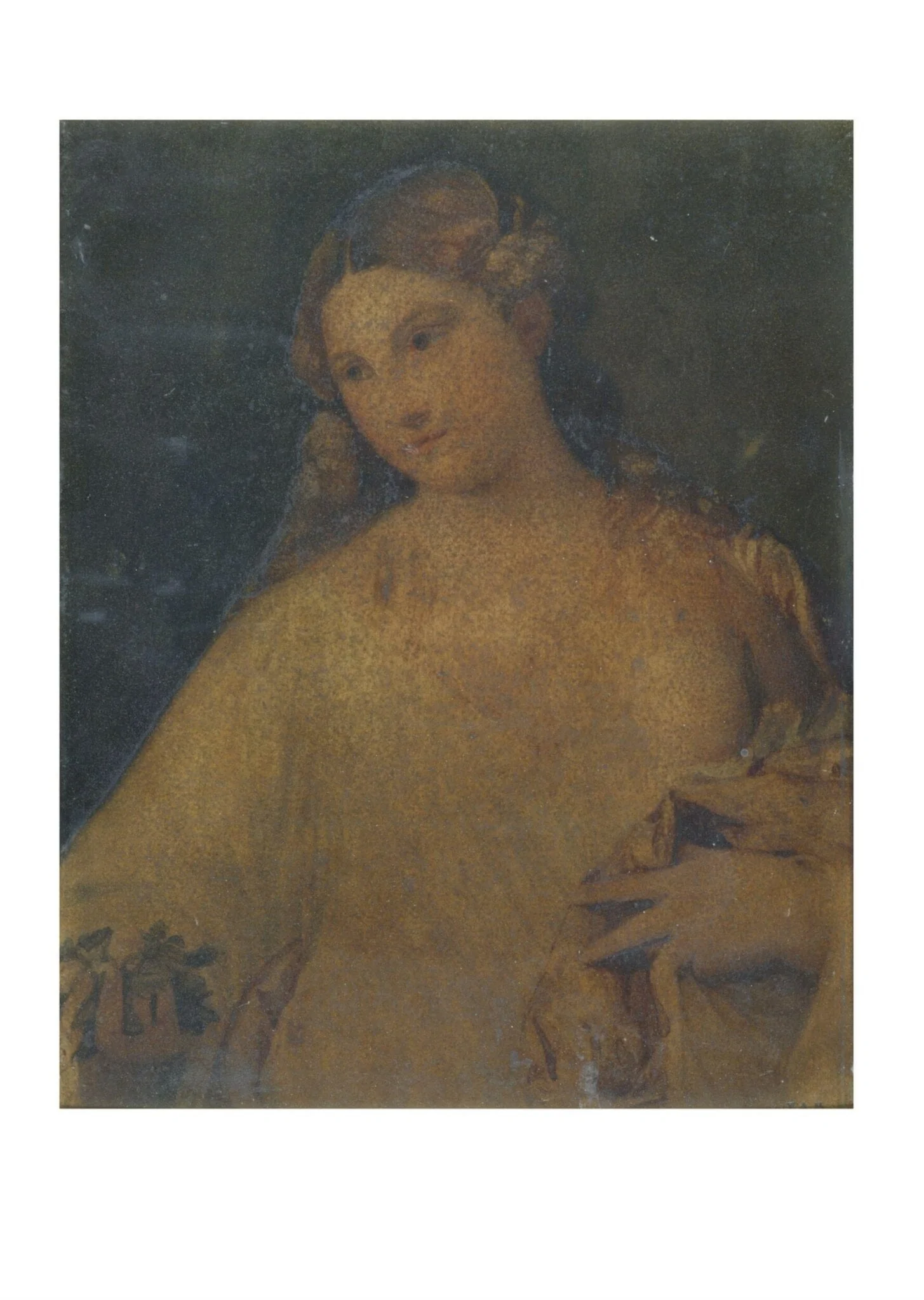 Flora, by Alfred Stevens, watercolor, 1850