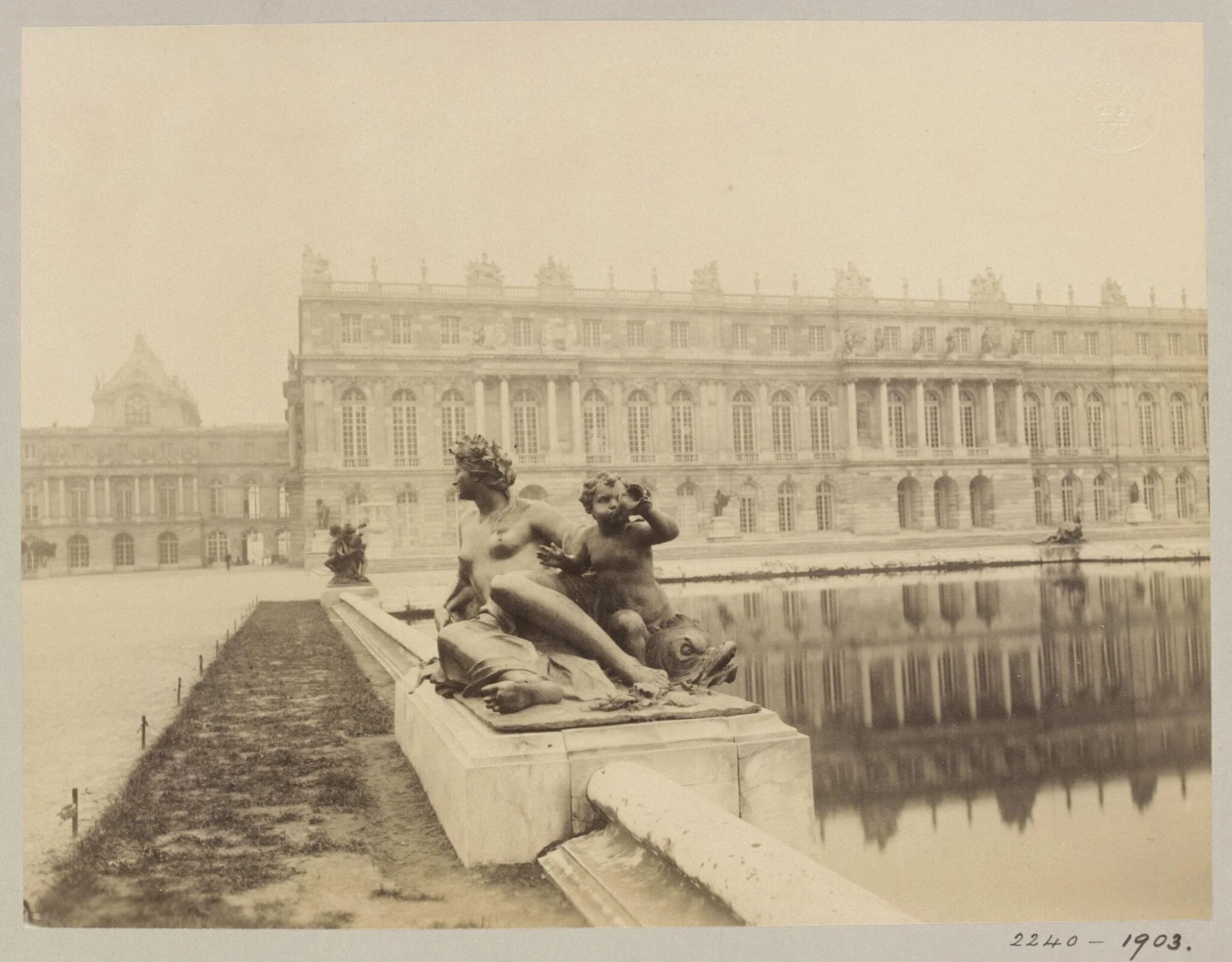 View of Palace & Sculpture, Versailles, France