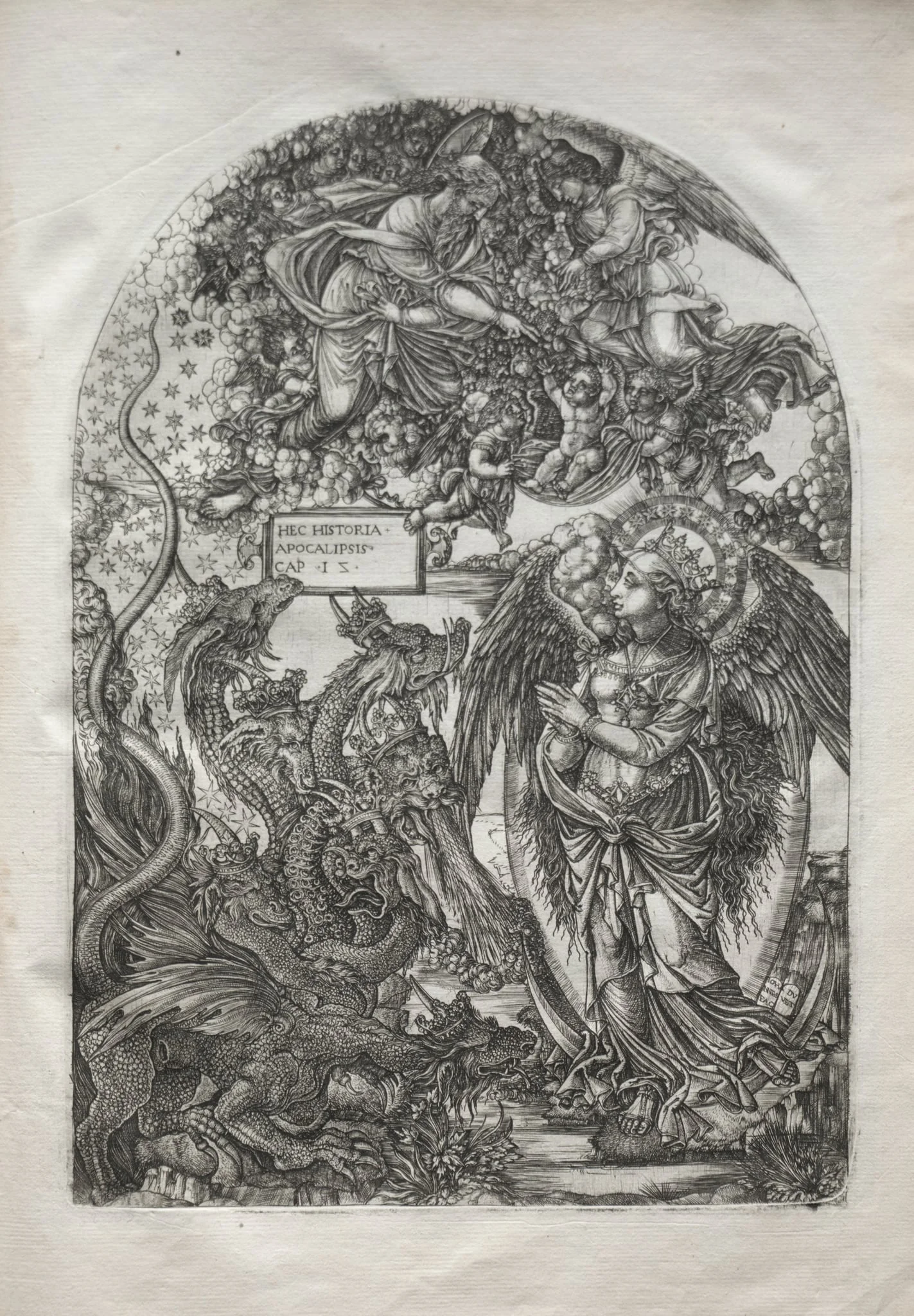 The Apocalypse:  St. Michael and the Dragon, by Jean Duvet, 1551